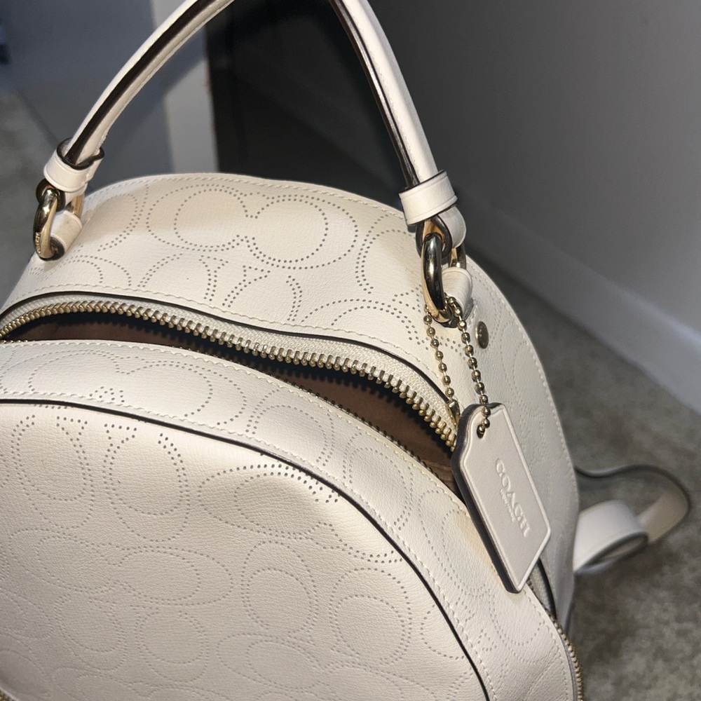 Coach Off-White Signature Backpack - Picture 9 of 9